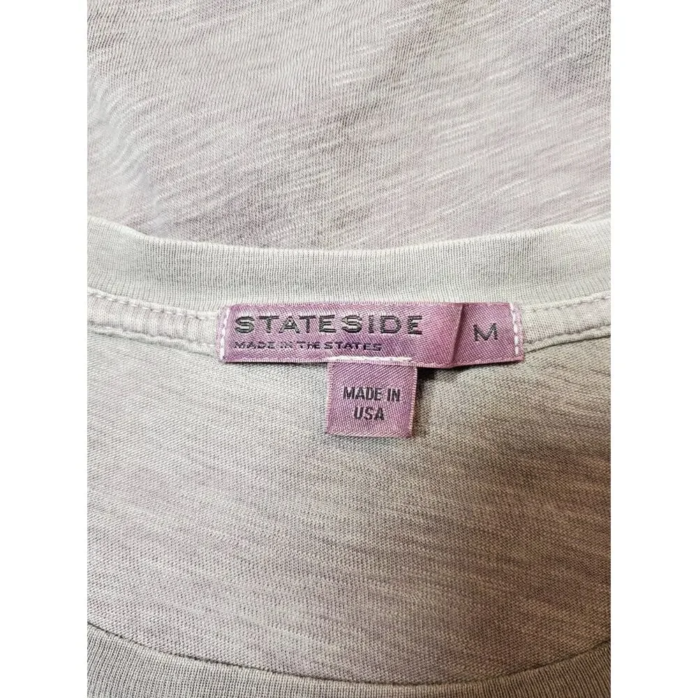 Stateside Anthropologie Womens Medium Supima Cotton Tee SOFTEST Top Peplum‎